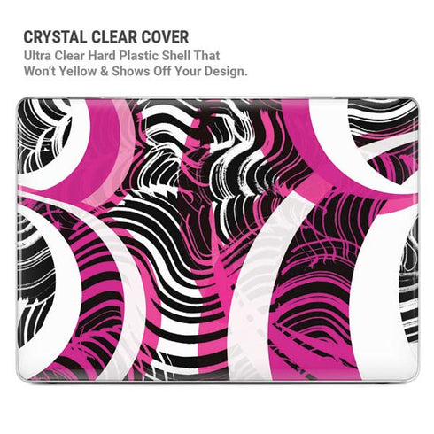 Pink and White Hipster MacBook Pro 16in (2021-25) Case plus Skin