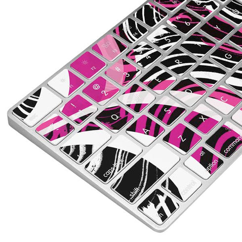 Pink and White Hipster Magic Keyboard Skin