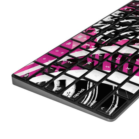 Pink and White Hipster Magic Keyboard with Numeric Keypad Skin