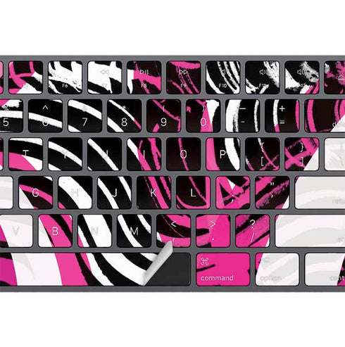 Pink and White Hipster Magic Keyboard with Numeric Keypad Skin