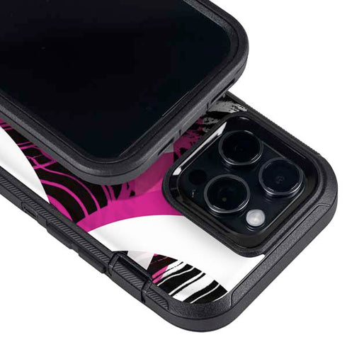 Pink and White Hipster Otterbox Defender iPhone Skin