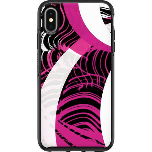 Pink and White Hipster Otterbox Symmetry iPhone Skin
