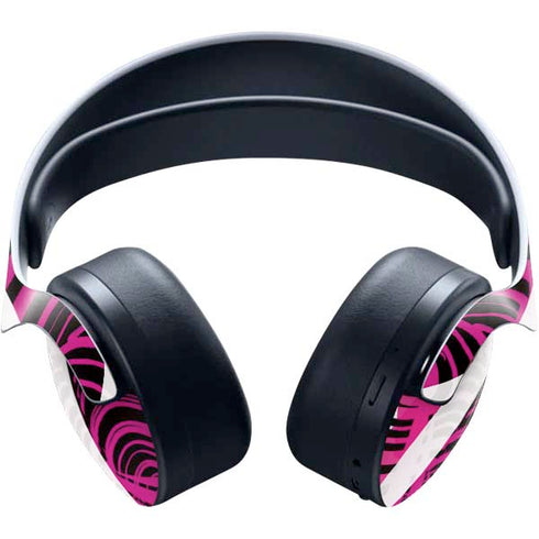 Pink and White Hipster PULSE 3D Wireless Headset for PS5 Skin