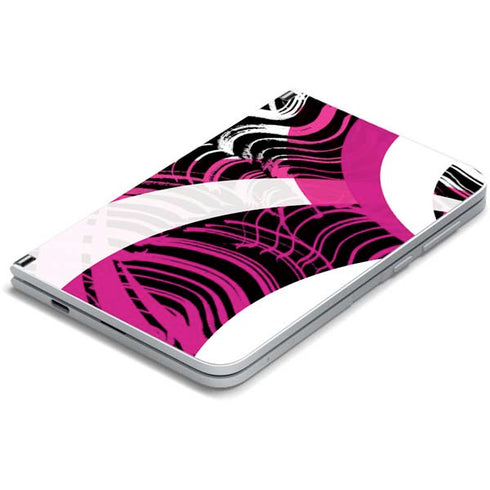 Pink and White Hipster Surface Duo Skin