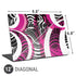 Pink and White Hipster Universal Laptop 12in (9.8 x 6.8in) Skin