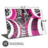 Pink and White Hipster Universal Laptop 15in (12.2 x 8.8in) Skin