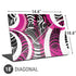 Pink and White Hipster Universal Laptop 18in (14.6 x 10.6in) Skin