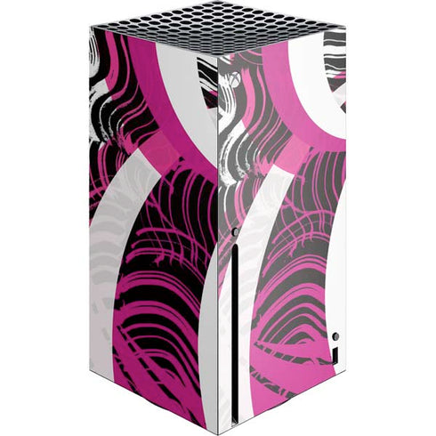 Pink and White Hipster Xbox Series X Console Skin
