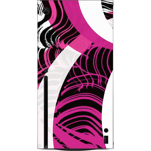 Pink and White Hipster Xbox Series X Console Skin