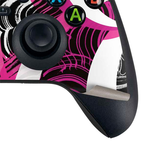 Pink and White Hipster Xbox Series X Controller Skin