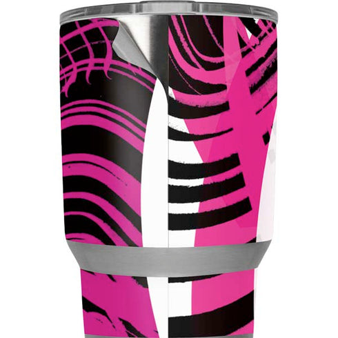 Pink and White Hipster Yeti 20oz Tumbler Skin