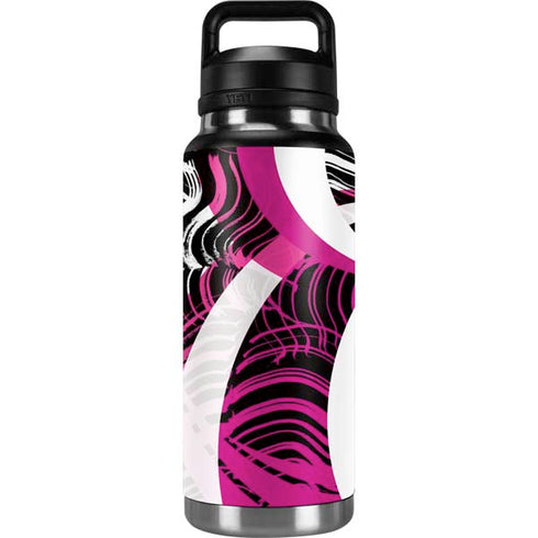 Pink and White Hipster YETI Rambler 36oz Bottle Skin