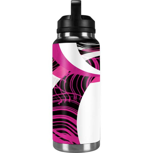 Pink and White Hipster YETI Rambler 36oz Bottle Skin