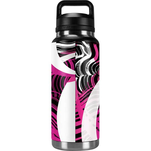 Pink and White Hipster YETI Rambler 36oz Bottle Skin