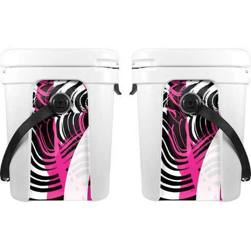 Pink and White Hipster YETI Roadie 24 Hard Cooler Skin
