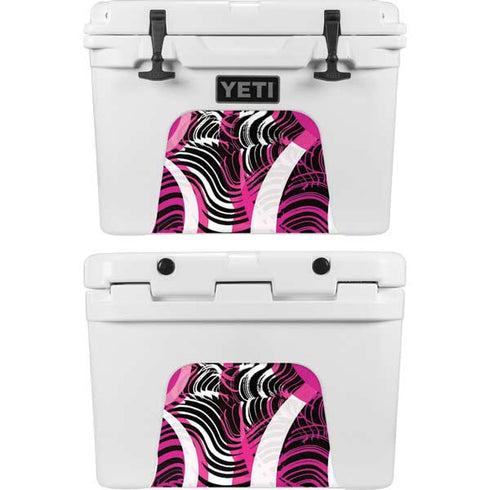 Pink and White Hipster YETI Tundra 35 Hard Cooler Skin