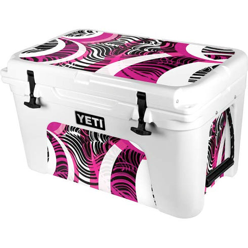 Pink and White Hipster YETI Tundra 45 Hard Cooler Skin