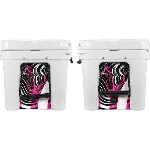Pink and White Hipster YETI Tundra 45 Hard Cooler Skin