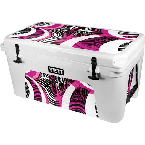 Pink and White Hipster YETI Tundra 65 Hard Cooler Skin