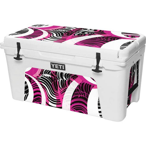 Pink and White Hipster YETI Tundra 75 Hard Cooler Skin