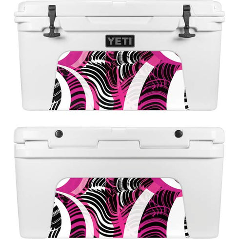 Pink and White Hipster YETI Tundra 75 Hard Cooler Skin