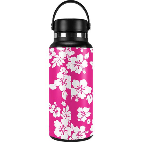 Pink and White Hydro Flask 32oz Wide Mouth Skin