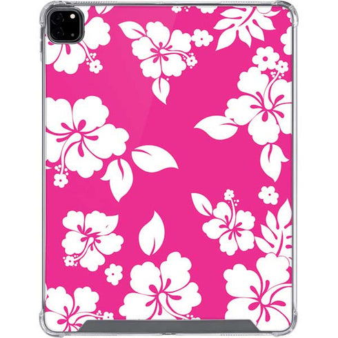 Pink and White iPad Pro 12.9in (2020) Clear Case