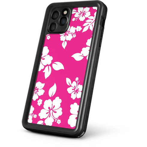 Pink and White iPhone 11 Pro Max Waterproof Case