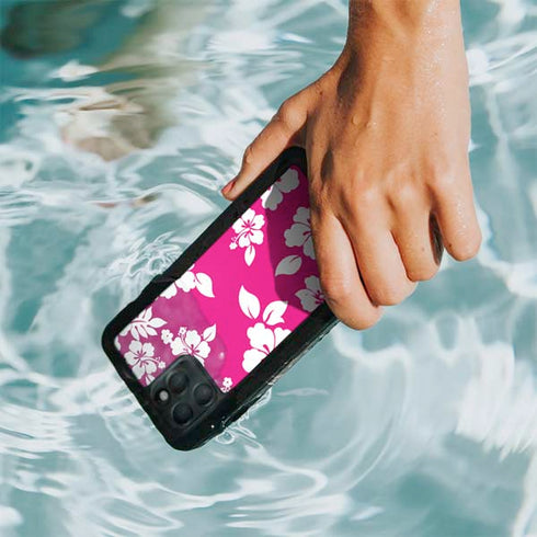 Pink and White iPhone 11 Pro Max Waterproof Case