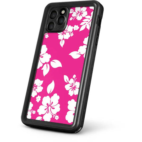 Pink and White iPhone 11 Pro Waterproof Case