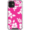 Pink and White iPhone 12 Clear Case