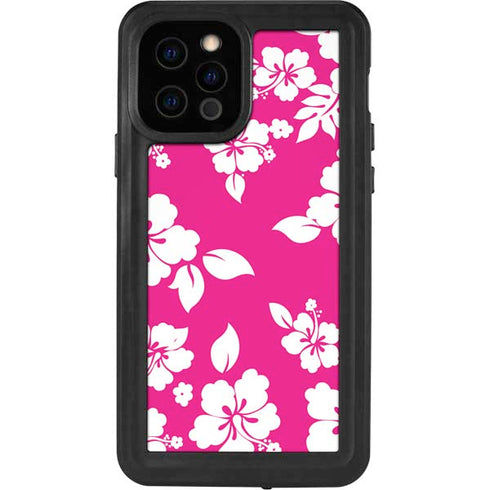 Pink and White iPhone 12 Pro Waterproof Case