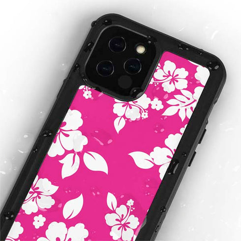 Pink and White iPhone 12 Pro Waterproof Case