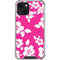 Pink and White iPhone 13 Mini Clear Case
