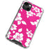 Pink and White iPhone 13 Mini Clear Case