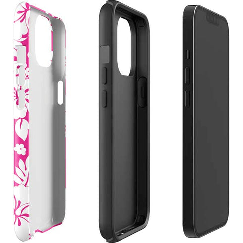 Pink and White iPhone 15 Plus Impact Case