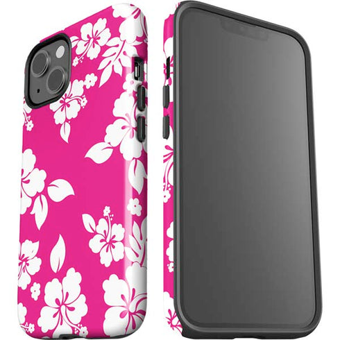 Pink and White iPhone 14 Plus Impact Case
