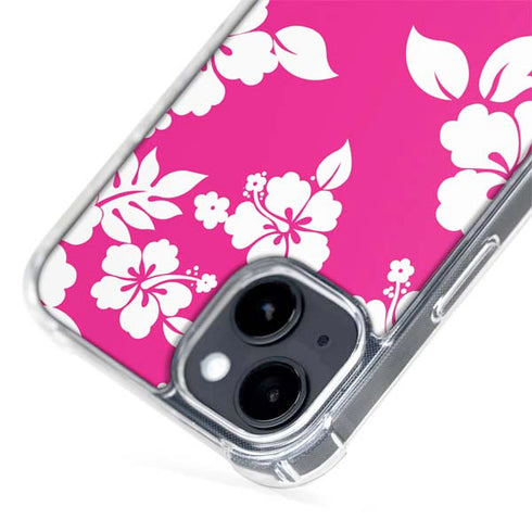 Pink and White iPhone 15 Plus MagSafe Case