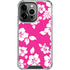 Pink and White iPhone 15 Pro Clear Case