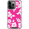 Pink and White iPhone 14 Pro Clear Case