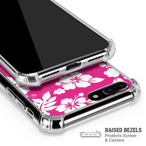Pink and White iPhone 7/8 Plus Clear Case