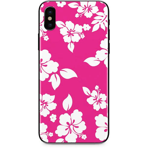 Pink and White iPhone XS Skin