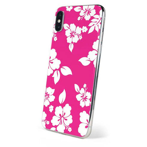 Pink and White iPhone XS Skin