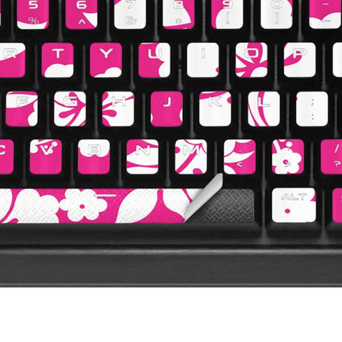 Pink and White K95 RGB PLATINUM Mechanical Gaming Keyboard Skin