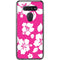 Pink and White LG K51/Q51 Clear Case