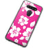 Pink and White LG K51/Q51 Clear Case
