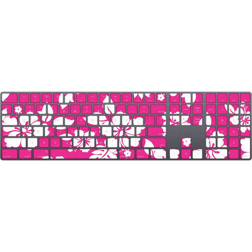 Pink and White Magic Keyboard with Numeric Keypad Skin
