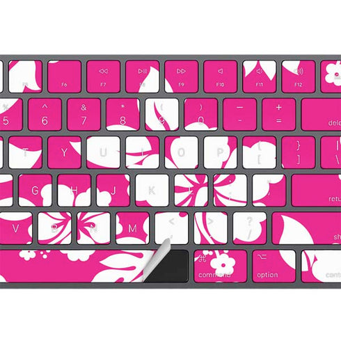 Pink and White Magic Keyboard with Numeric Keypad Skin