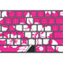 Pink and White Magic Keyboard with Numeric Keypad Skin