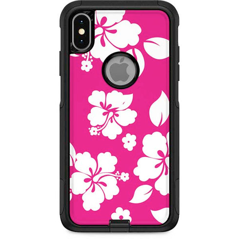 Pink and White Otterbox Commuter iPhone Skin